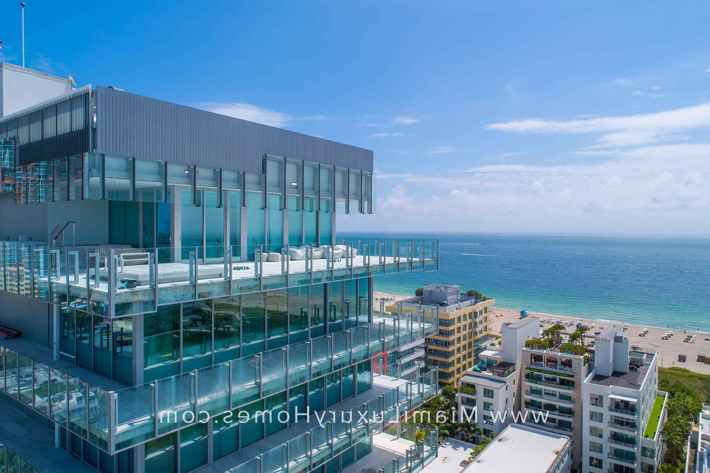 玻璃迈阿密海滩公寓视图